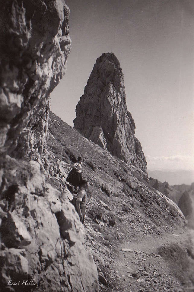Abstieg vom Säntis 1940